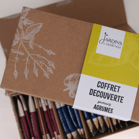 Coffret découverte d'infusettes de thés et infusions saveurs agrumes - Les Jardins de l'Hermitage