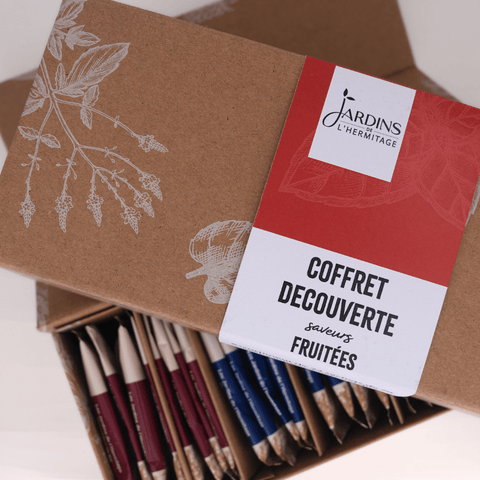 Coffret découverte d'infusettes de thés et infusions saveurs fruitées - Les Jardins de l'Hermitage