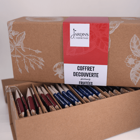 Coffret découverte d'infusettes de thés et infusions saveurs fruitées - Les Jardins de l'Hermitage