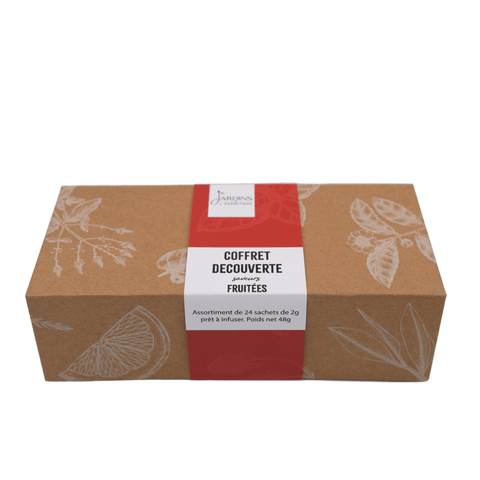 Coffret découverte d'infusettes de thés et infusions saveurs fruitées - Les Jardins de l'Hermitage
