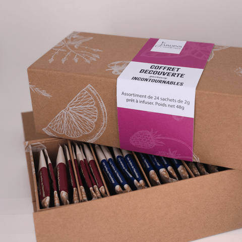 Coffret découverte d'infusettes de thés et infusions saveurs incontournables - Les Jardins de l'Hermitage
