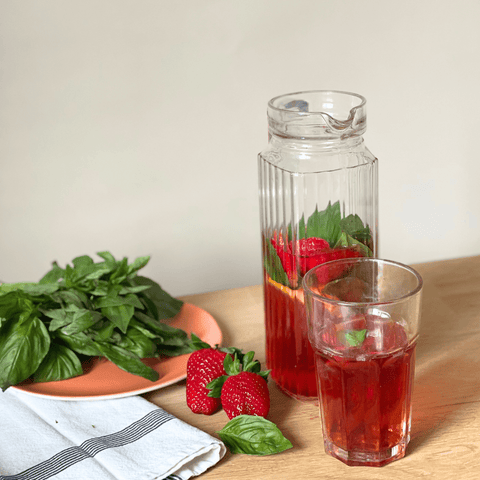 Infusion glacée Fraise & Goji - Tisane glacée hibiscus Les Jardins de l'Hermitage