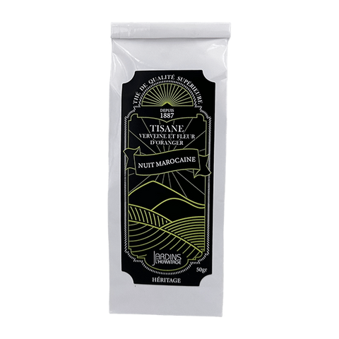 Tisane de plantes : Nuit Marocaine : infusion verveine et fleur d'oranger - Les Jardins de l'Hermitage