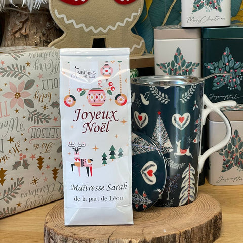 Sachet de thé de Noël personnalisé - Les Jardins de l'Hermitage