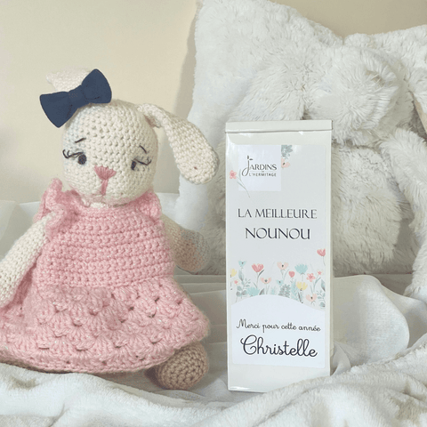 Sachet de thé personnalisé spécial nounou, maîtresse, atsem... - Les Jardins de l'Hermitage