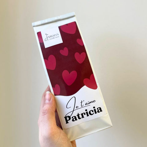 Sachet de thé personnalisé spécial Saint - Valentin - Les Jardins de l'Hermitage