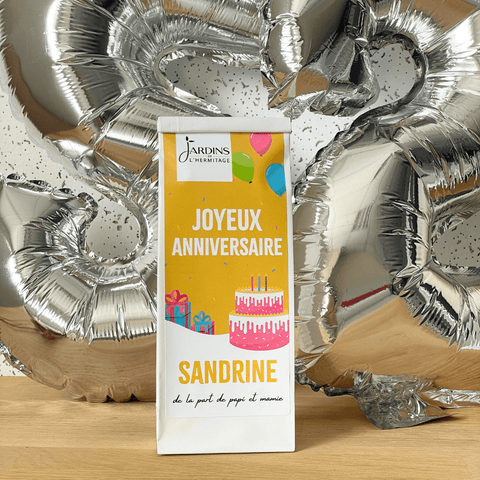 Sachet de thé spécial anniversaire - Les Jardins de l'Hermitage
