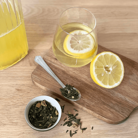 Thé glacé citron & gingembre - Les Jardins de l'Hermitage