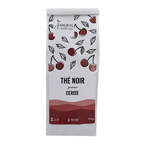 Thé Noir Cerise - Thé fruité - thé noir aromatisé - Thés aux fruits Les Jardins de l'Hermitage