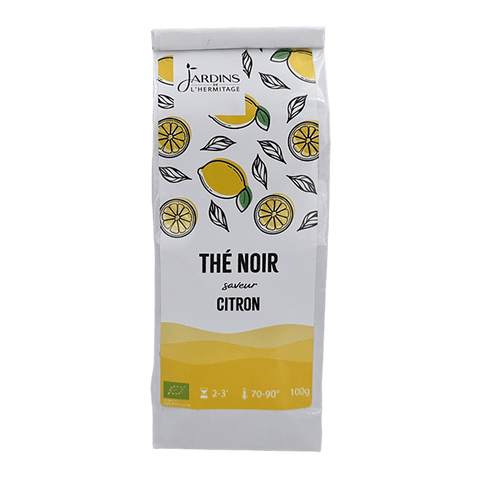 Thé Noir Citron Bio - Thés aux agrumes - Les Jardins de l'Hermitage