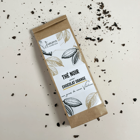 Thé noir gourmand : Chocolat-orange - Les Jardins de l'Hermitage