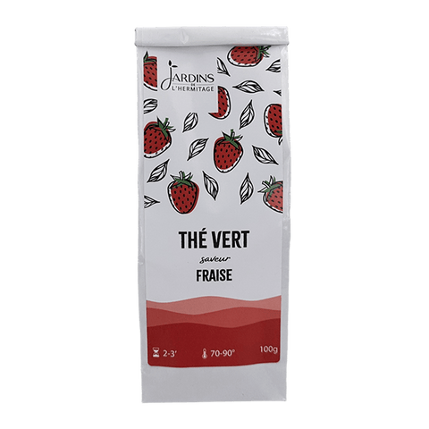 Thé Vert Fraise - Les Jardins de l'Hermitage