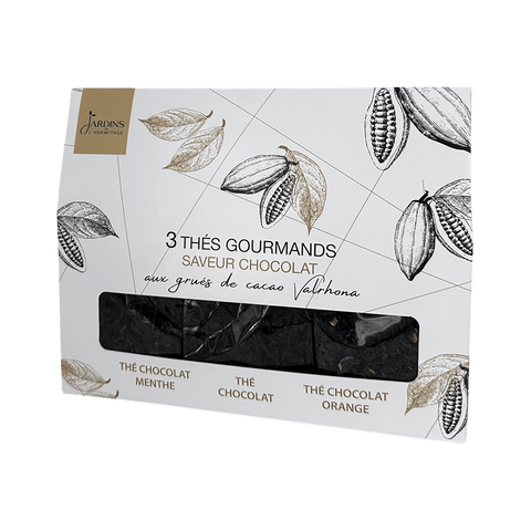 Trio de thés au chocolat Valrhona - Les Jardins de l'Hermitage