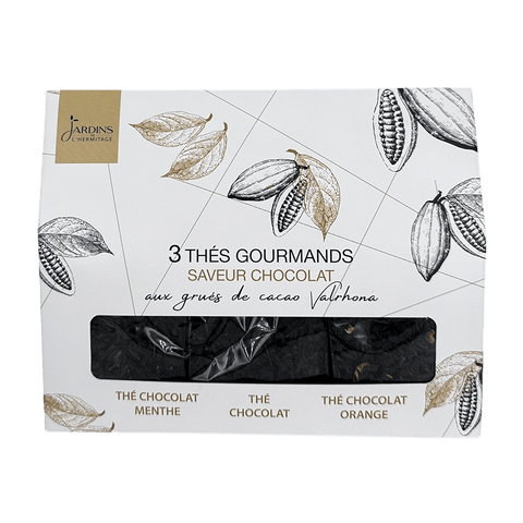 Trio de thés au chocolat Valrhona - Les Jardins de l'Hermitage